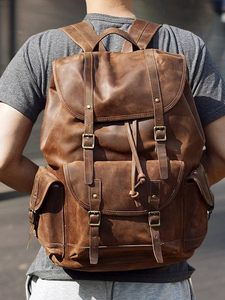 Ronald™ | Fashionable Handcrafted Leather Backpack