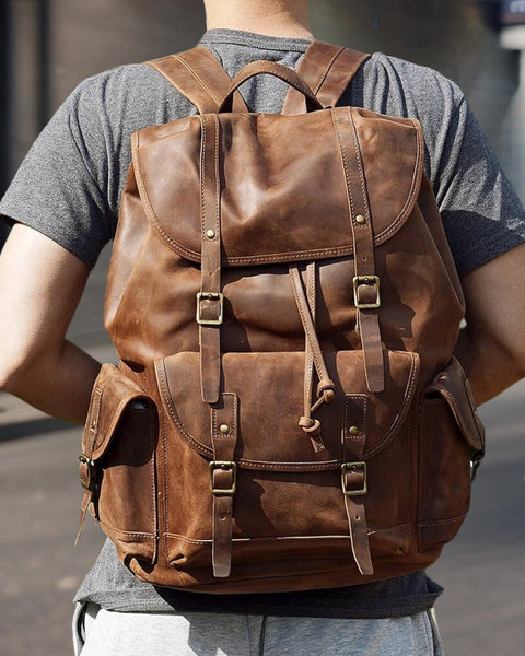 Ronald™ | Fashionable Handcrafted Leather Backpack