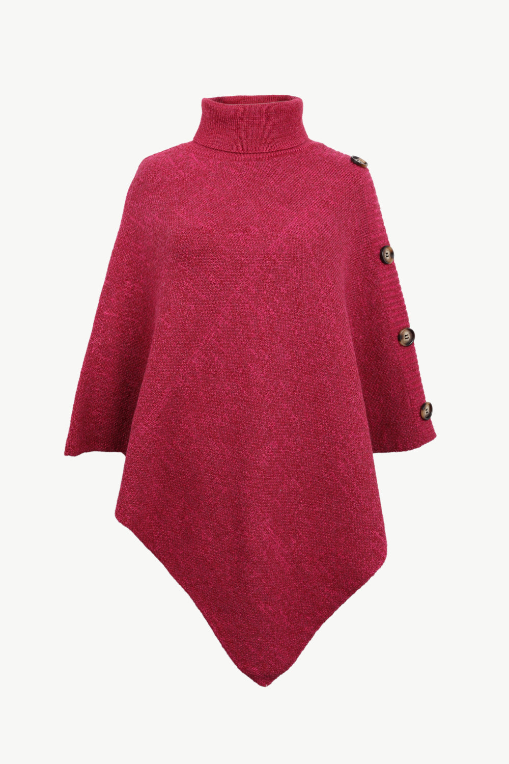Onyx Versailles — Turtleneck Buttoned Poncho, alternate view 17