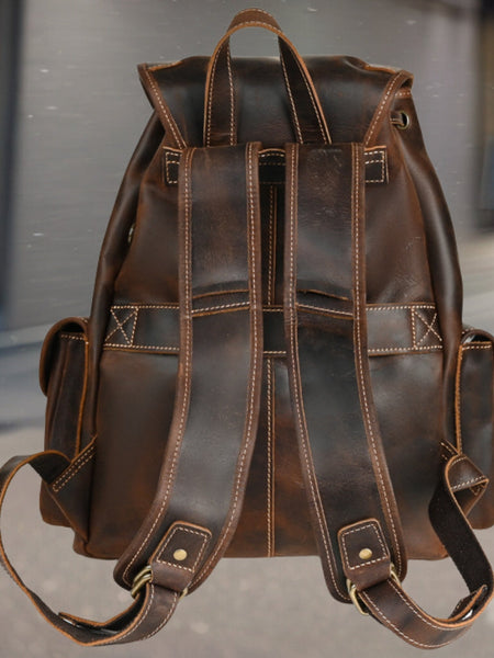 Edward™ | Premium Casual Leather Backpack