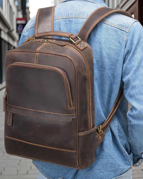 Henry™ | Stylish Business Leather Backpack