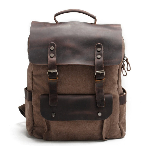 Vintage canvas backpack