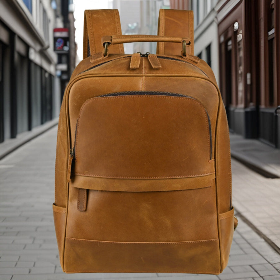 Henry™ — Stylish Business Leather Backpack Men's Statement Handbag, alternate view 2