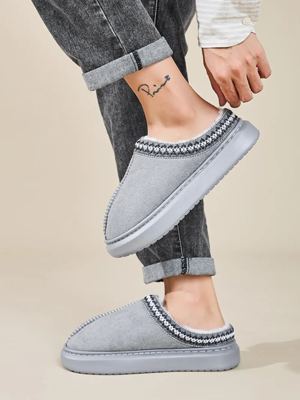 Emery Marino — Faux Fur Suede Platform Slippers Fashion Footwear, alternate view 25