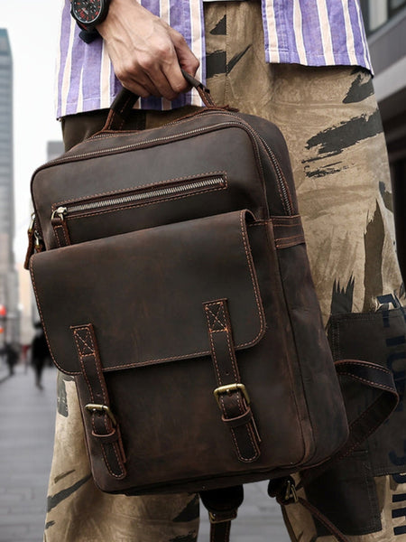 Timothy™ | Fashionable Trendy Leather Backpack