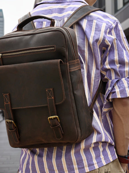 Timothy™ | Fashionable Trendy Leather Backpack