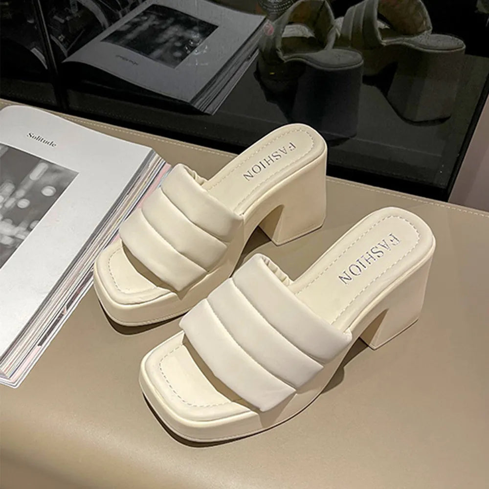 Jules Venturi — Open Toe Block Heel Sandals, alternate view 2