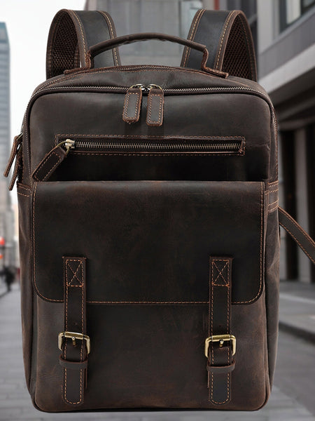 Timothy™ | Fashionable Trendy Leather Backpack