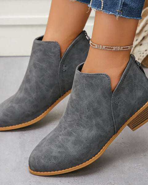 Sage Venturi — Classic Block Heel Ankle Boots, alternate view 13