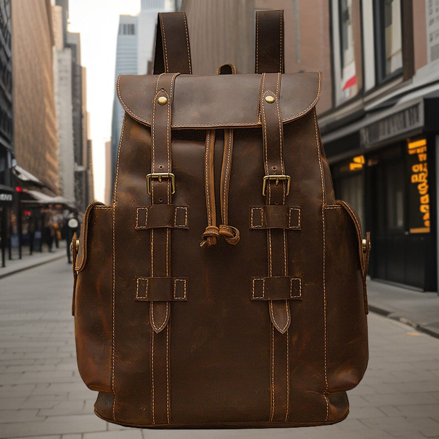 William™ — Premium Leather Travel Bag, alternate view 2