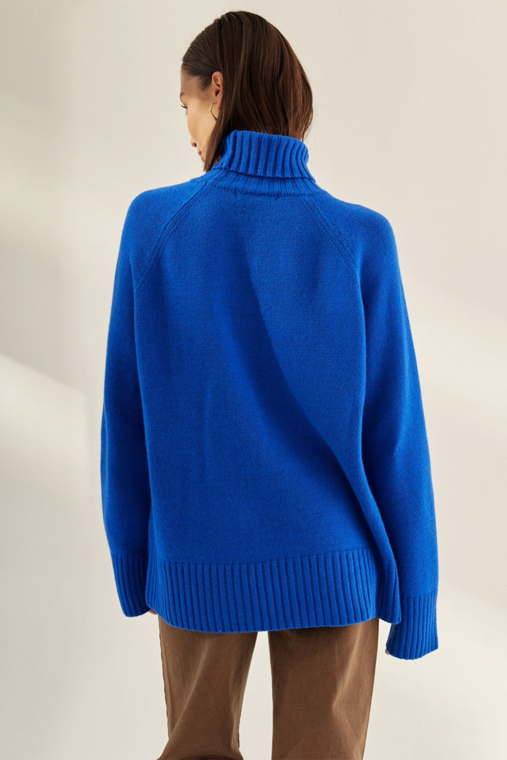 Indigo Moreau — Turtle Neck Raglan Sleeve Sweater, alternate view 6