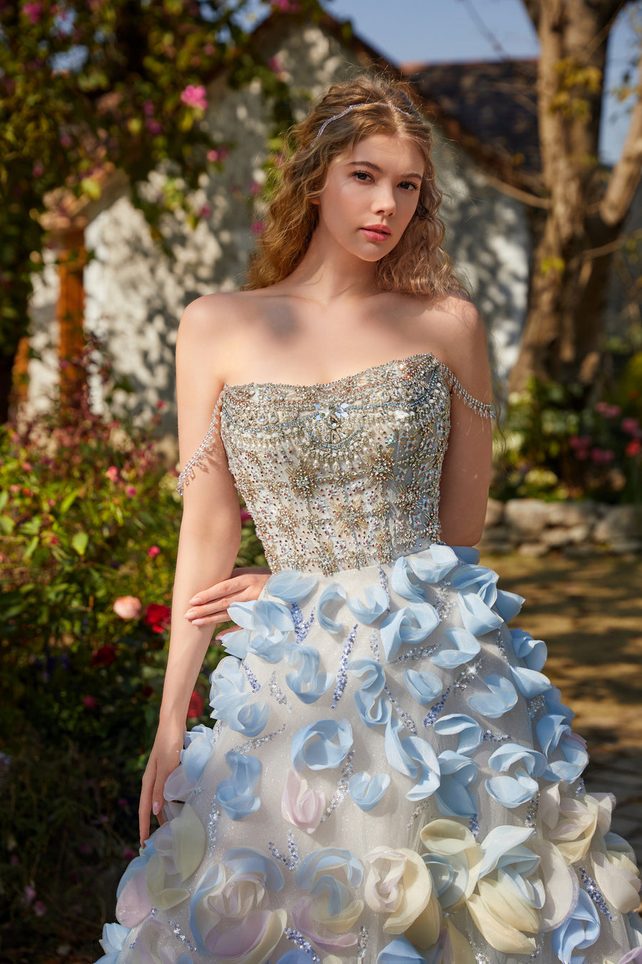 Lucienne Moreau — Blue Women's Occasion Dress, alternate view 2