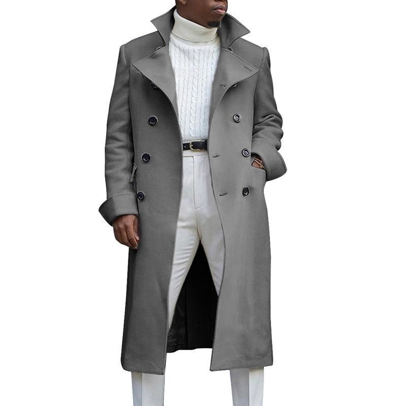 Mario™ | Lapel Double Breasted Trench Coat