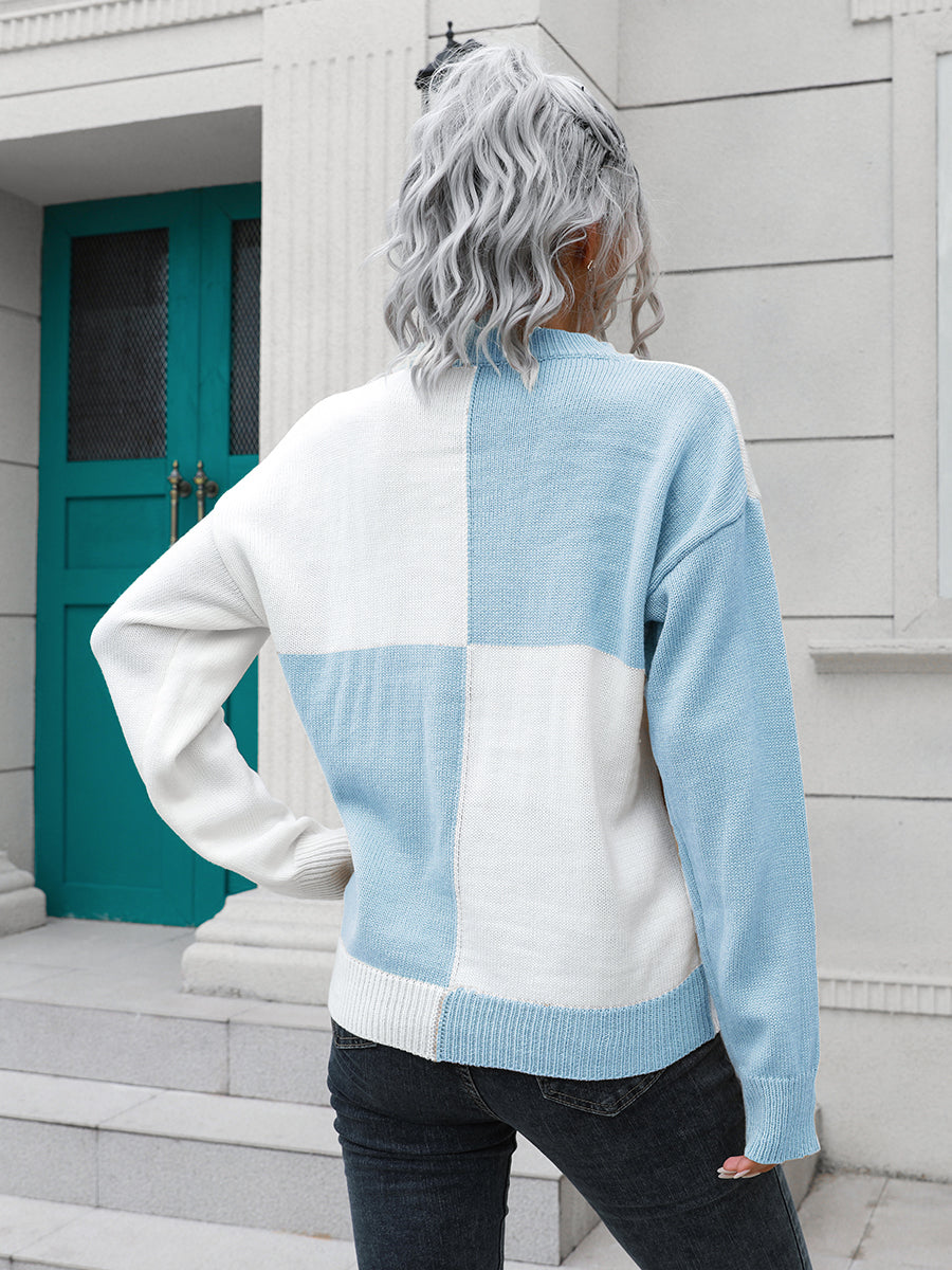 Gray Fontaine — Contrast Drop Shoulder Sweater, alternate view 9