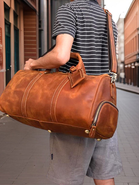 Keith™ | Premium Leather Duffle Bag