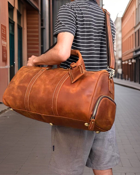 Keith™ | Premium Leather Duffle Bag
