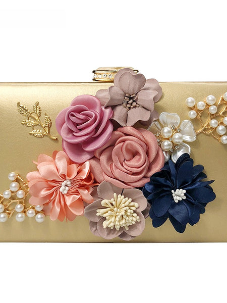 Juliet Evening Flower Clutch Bag - Elegant Floral Handbag