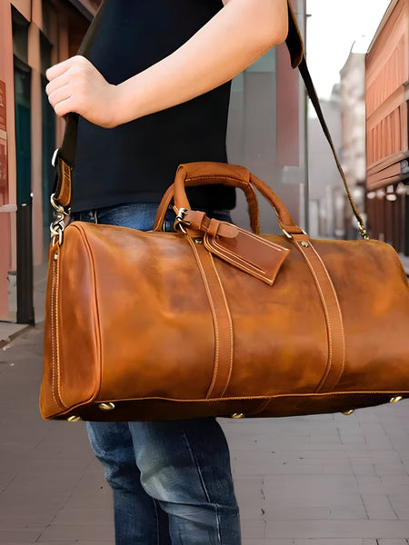 Keith™ | Premium Leather Duffle Bag