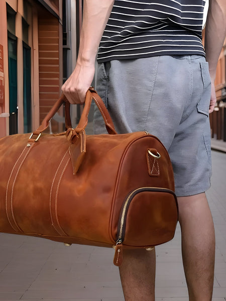 Keith™ | Premium Leather Duffle Bag