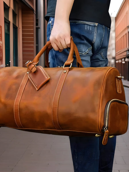 Keith™ | Premium Leather Duffle Bag