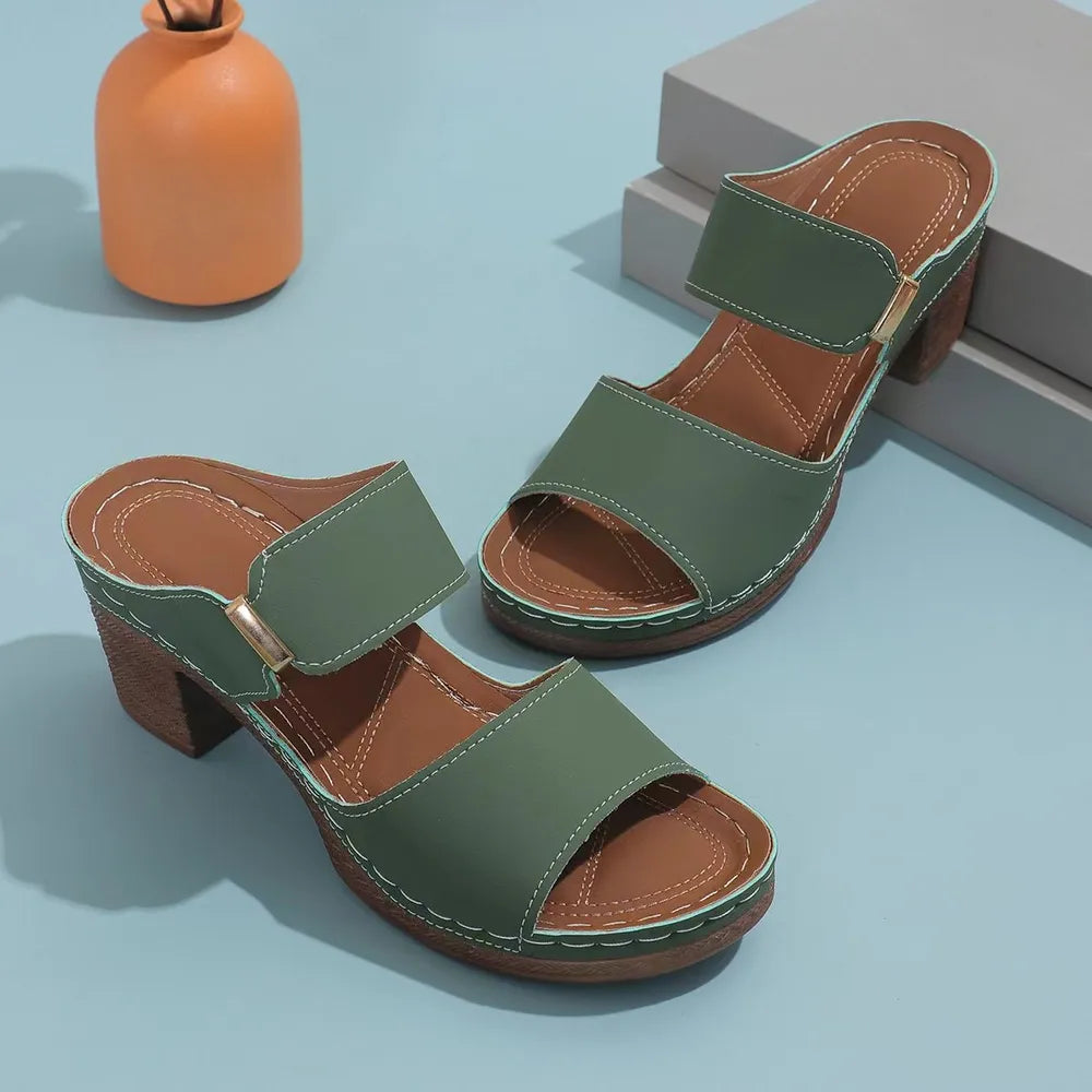 Ciel Allegra — PU Leather Block Heel Sandals, alternate view 8
