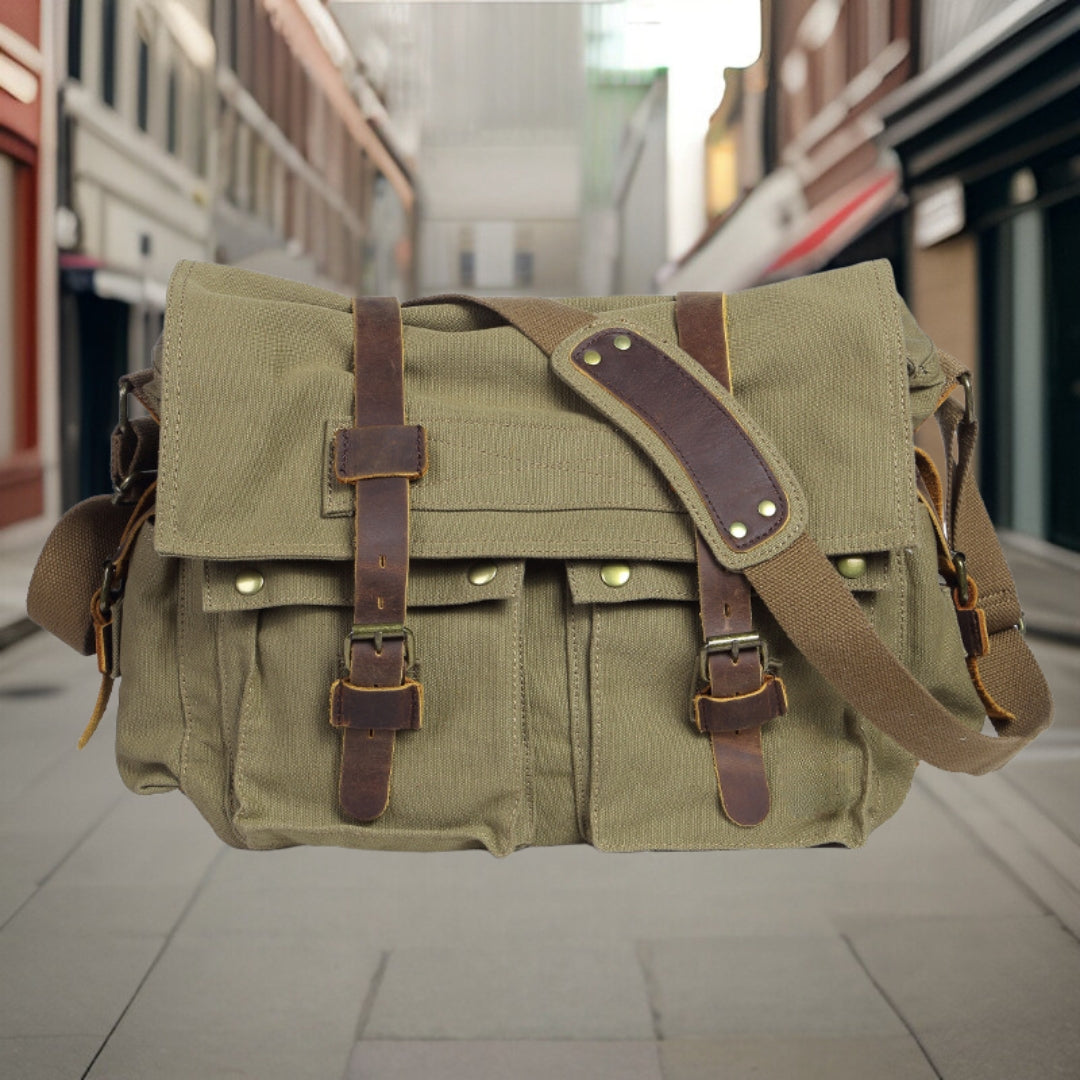Armand™ — Premium Canvas Messenger Bag, alternate view 10