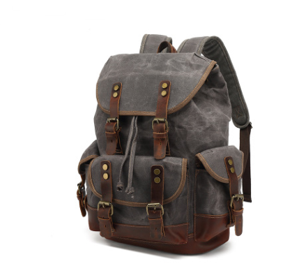 Wear-resistant canvas backpack