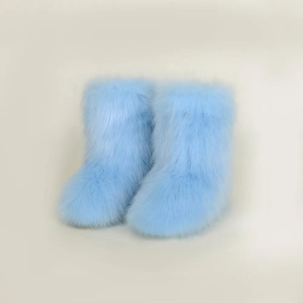 Cove Marino — Thermal Fuzzy Platform Boots Fashion Footwear, alternate view 6