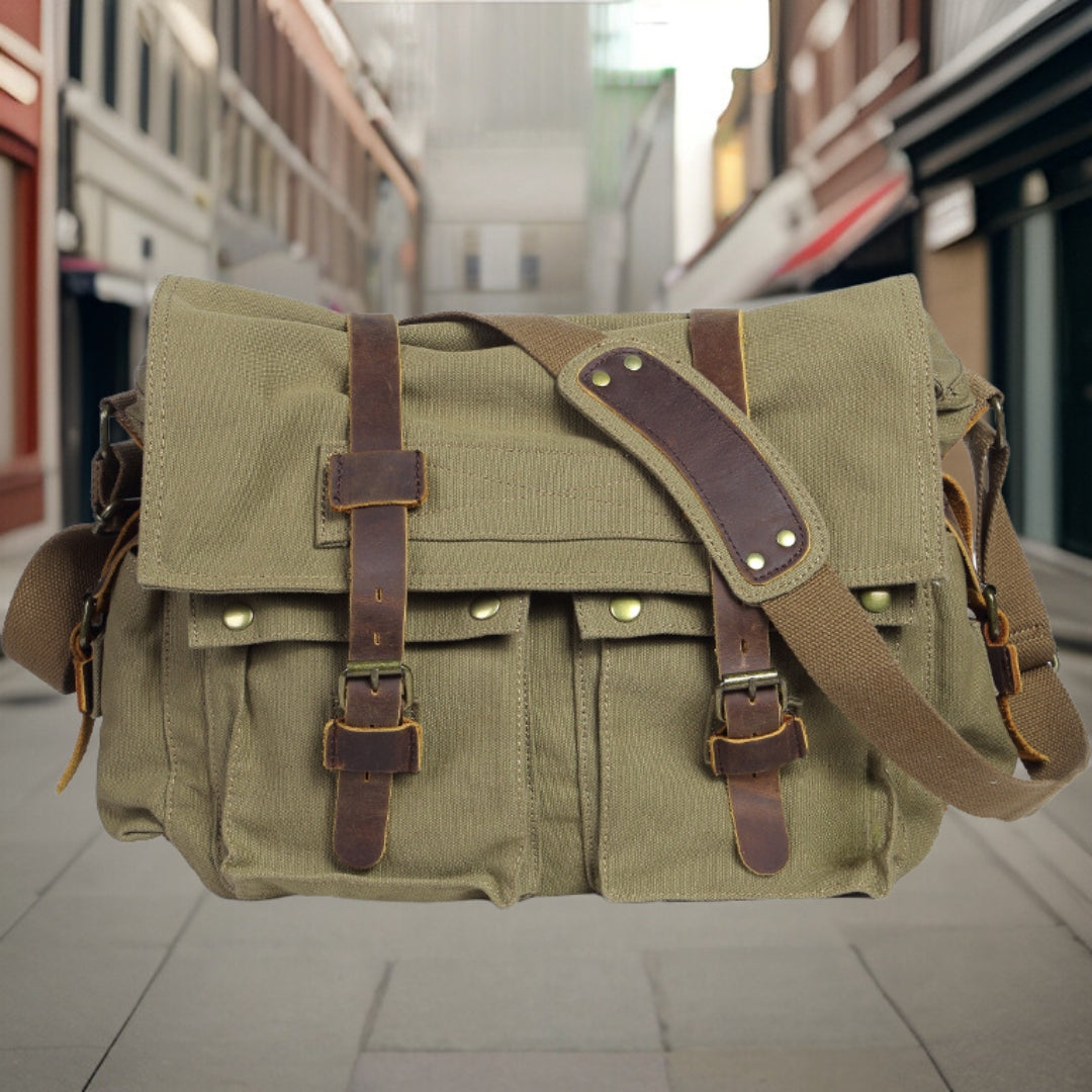 Armand™ — Premium Canvas Messenger Bag, alternate view 5