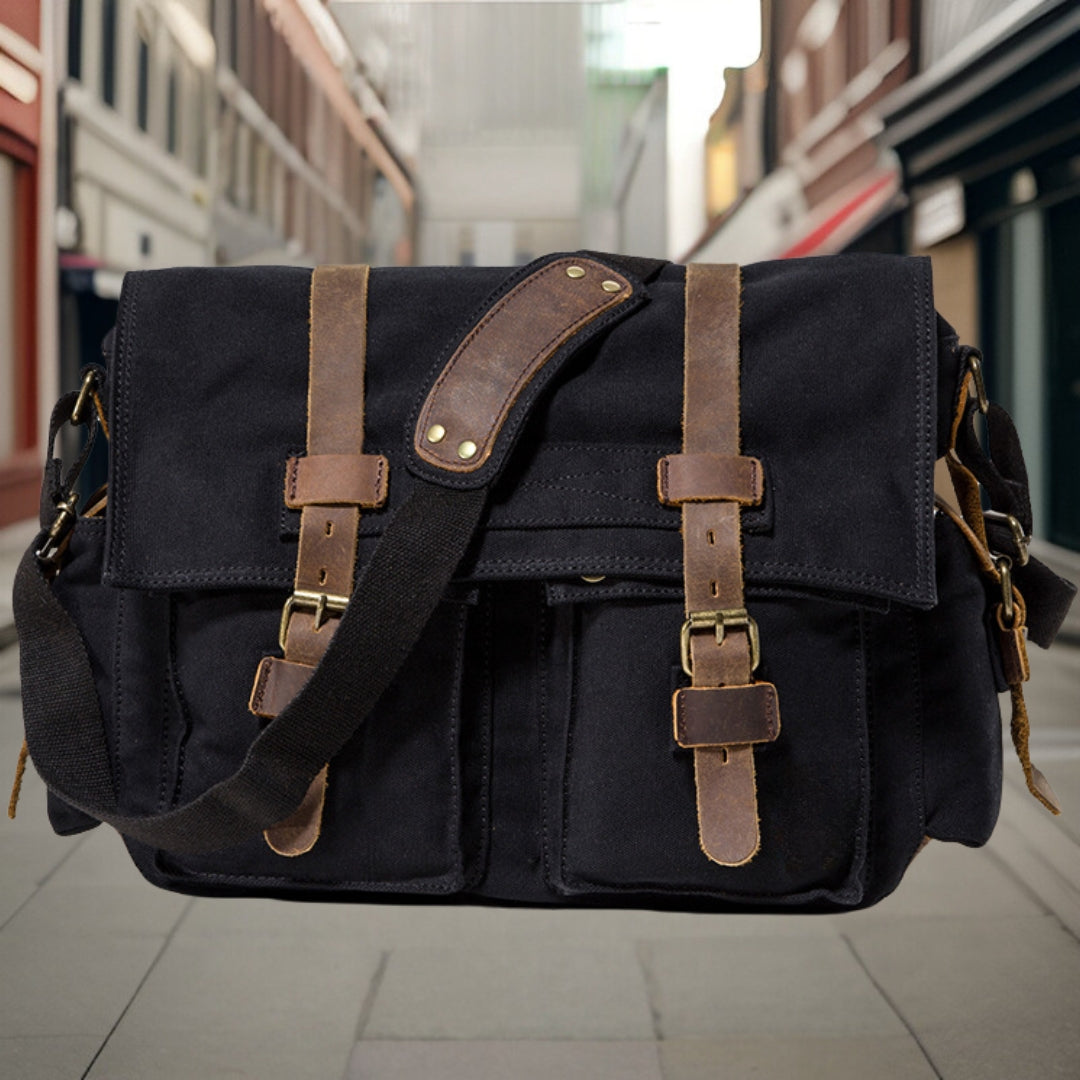 Armand™ — Premium Canvas Messenger Bag, alternate view 3
