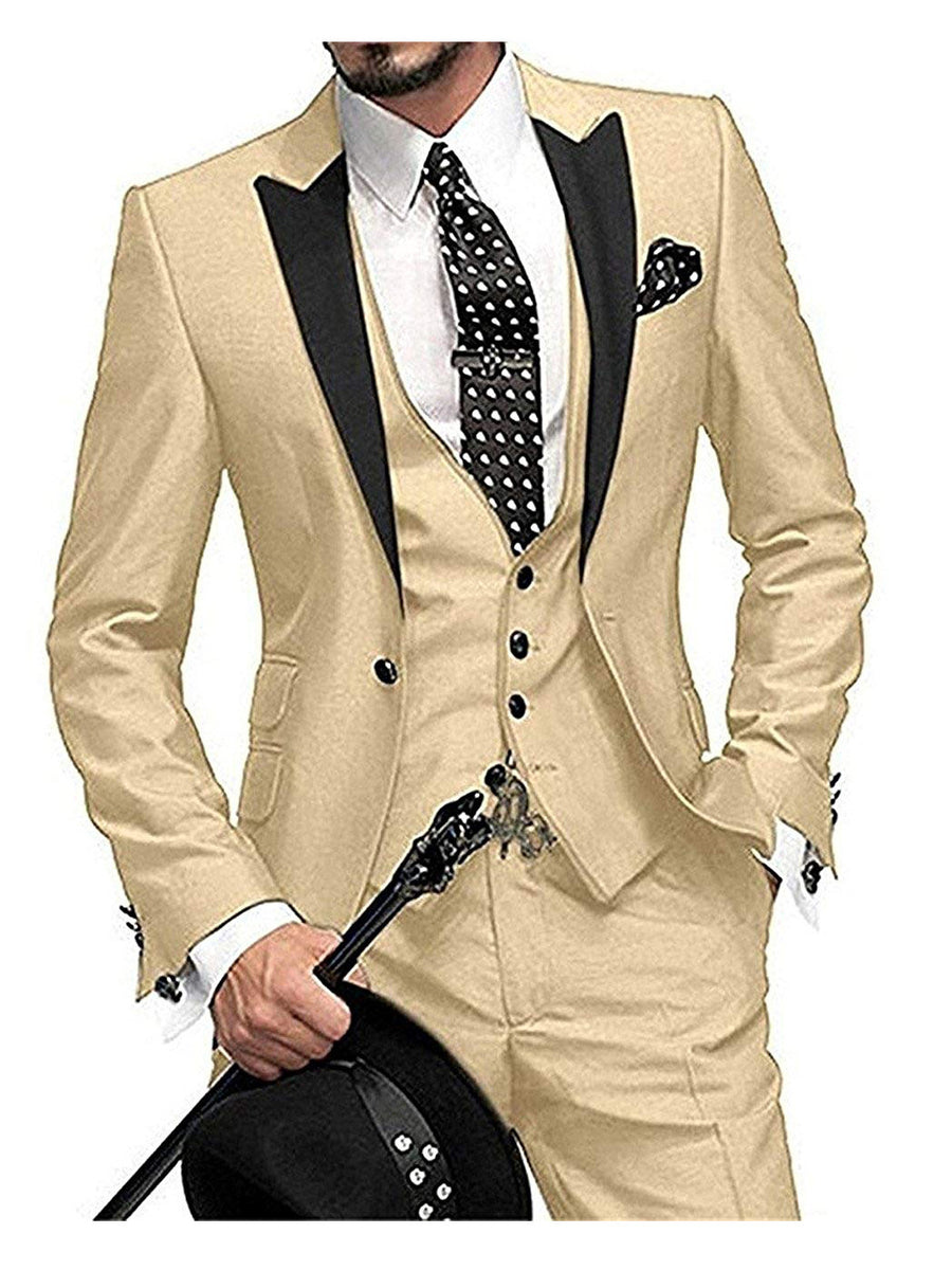 Men's Three-piece Suit Bridegroom Best Man Wedding Suit Men - Opulent Empire
