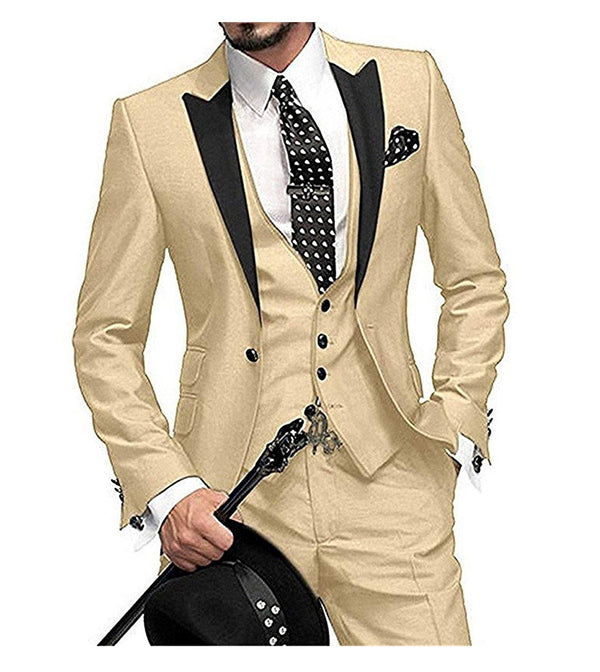 Men's Three-piece Suit Bridegroom Best Man Wedding Suit Men - Opulent Empire