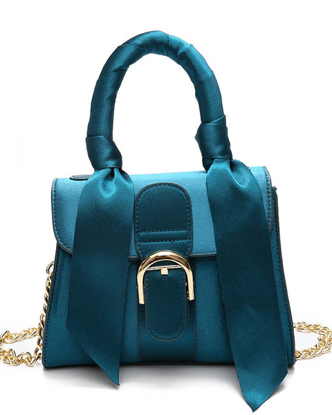 Ŋoni™ | Shoulder Bow Velvet Handbag