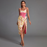 Lior Marceau — Elegant and sophisticated Maddison floral jacquard midi dress