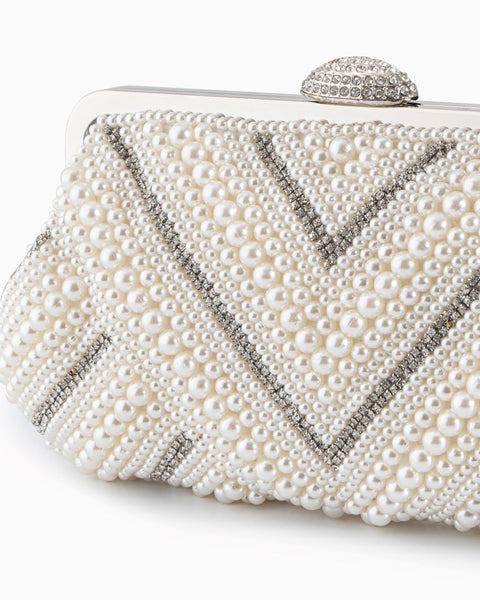 Pristine Pearl Clutch Bag