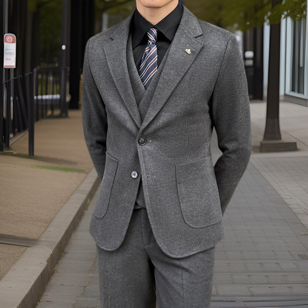 Valerius™ — Elegant Business Suit 3-Piece Suit Set, alternate view 3