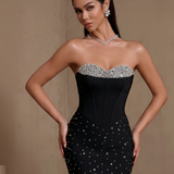 Nocturne Bellamy — Sparkly Rhinestone Strapless Bandage Dress, alternate view 2