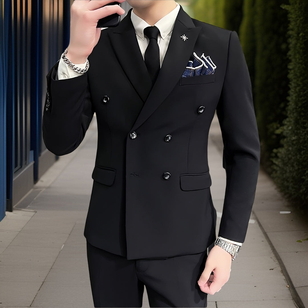 Alexandros™ — Luxury Business Suit 3-Piece Suit Set, alternate view 2