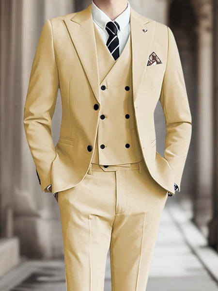 Yannis™ | Elegant Three-Piece Wedding Suit Set