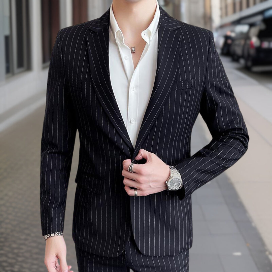 Willem™ — High-Quality Striped Suit 2-Piece Set