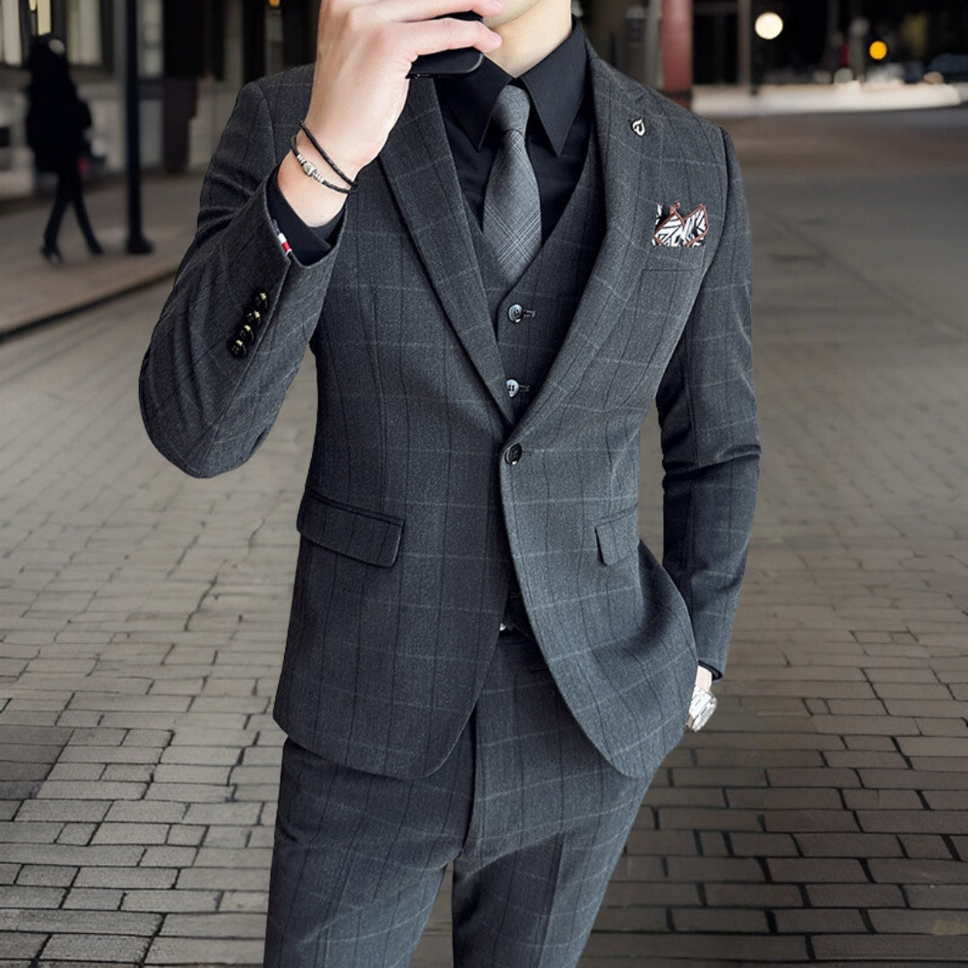 Jannik™ — Business Fashion High-Quality Three-Piece Suit