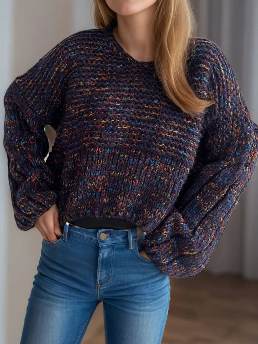 Ocean Rivière — Dropped Shoulder Long Sleeve Sweater, alternate view 2