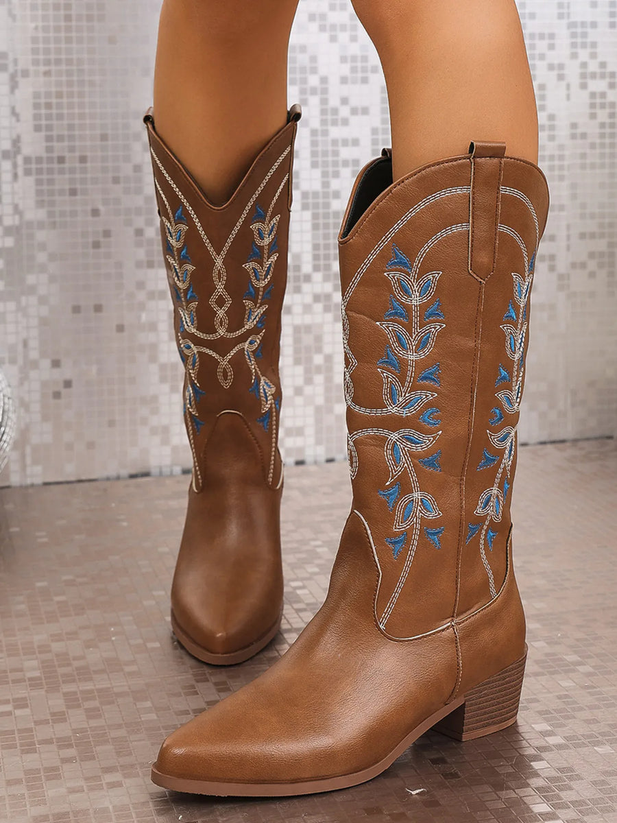 Finley Allegra — Point Toe Block Heels Boots Fashion Footwear, alternate view 2