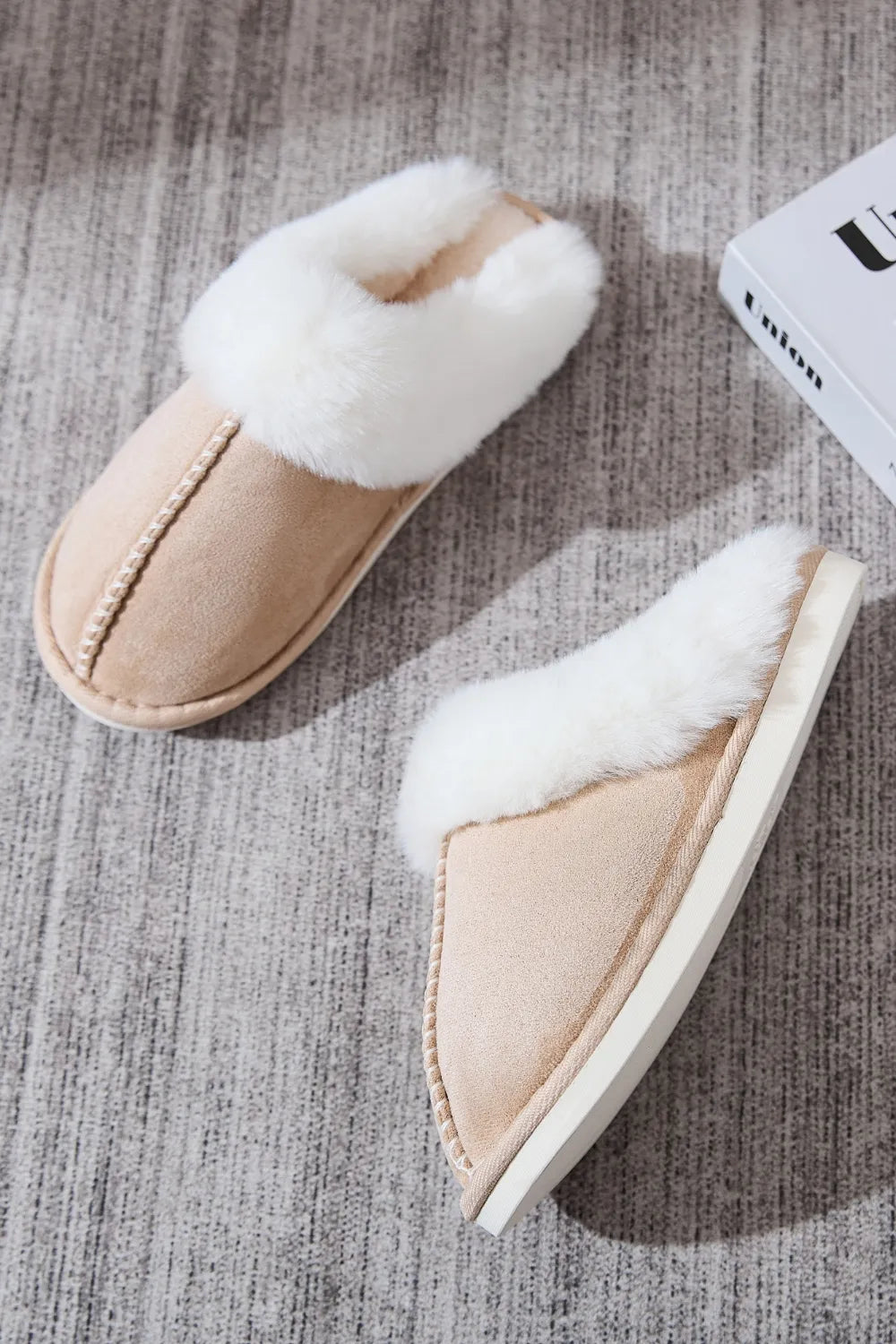 Cove Sorrento — Faux Fur Round Toe Slippers Fashion Footwear, alternate view 4