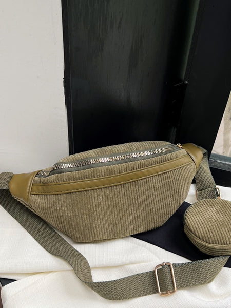 Small Corduroy Sling Bag