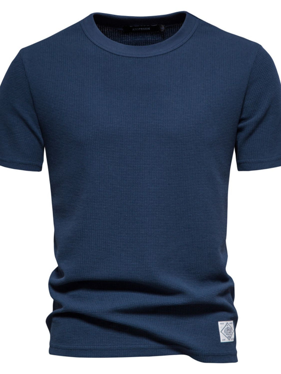 Nathaniel — Men's Waffle-Knit Short Sleeve T-Shirt