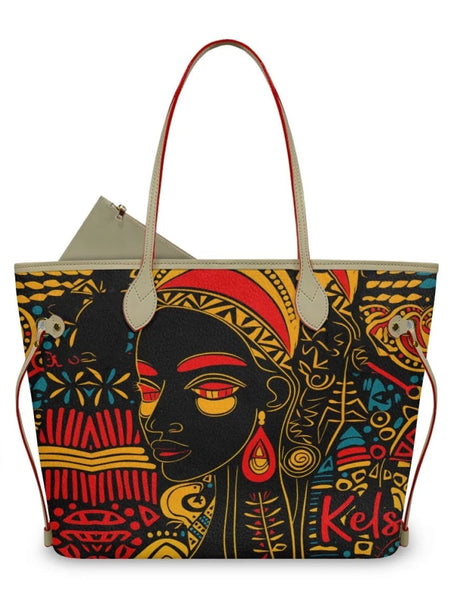African Girls™ | Large Leather Tote Bags - Opulent Empire
