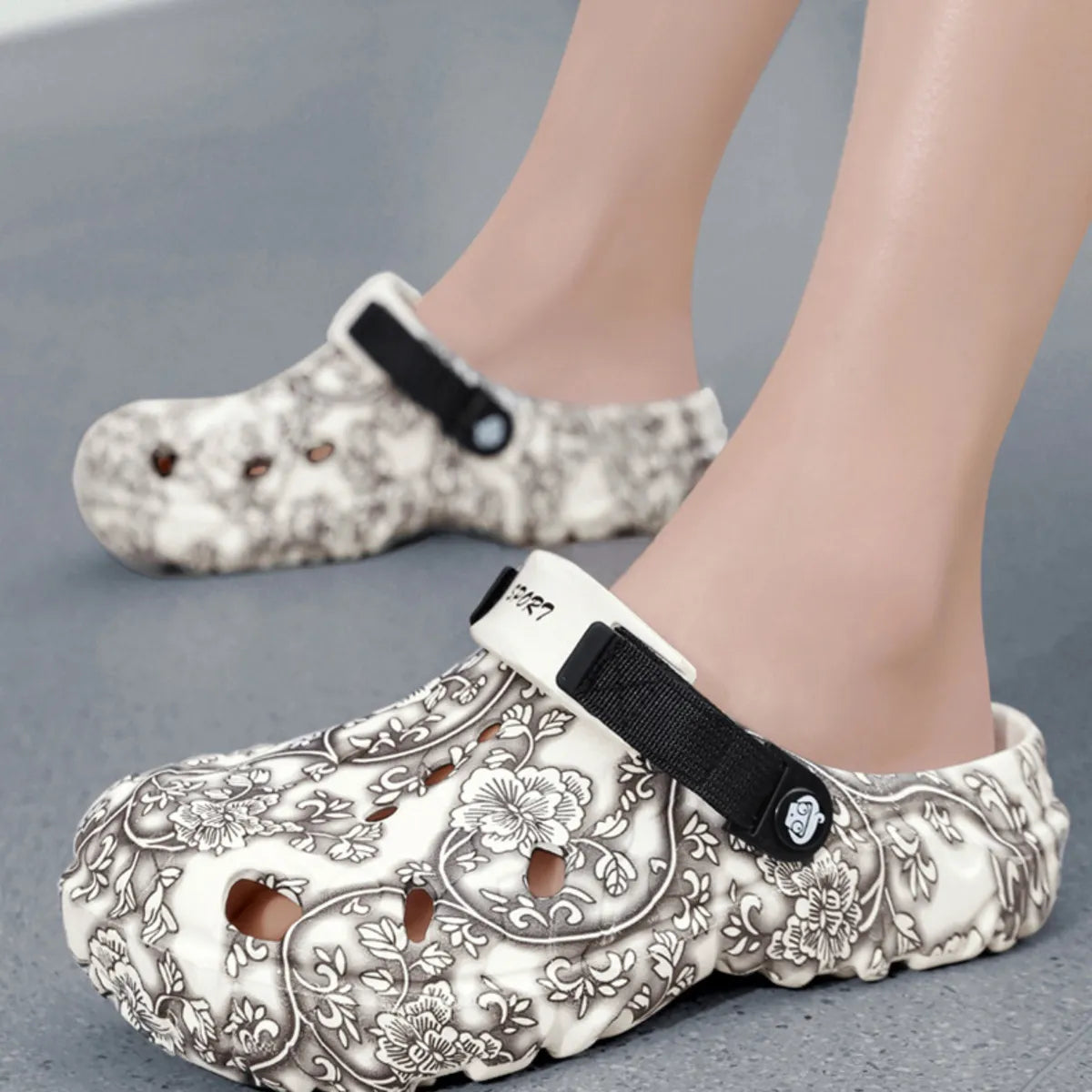 Cassian Montclair — Men's Floral Pattern Comfort Sandals Men's Fashion Footwear, alternate view 3