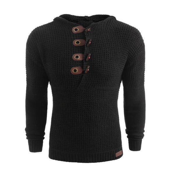 Brad™ | Men's Double-breasted Sweater Hooded Jacket