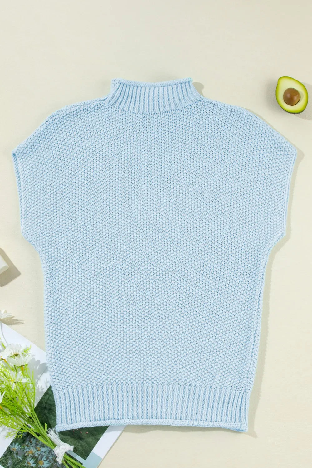 Arden Delacroix — Turtleneck Cap Sleeve Sweater, alternate view 3
